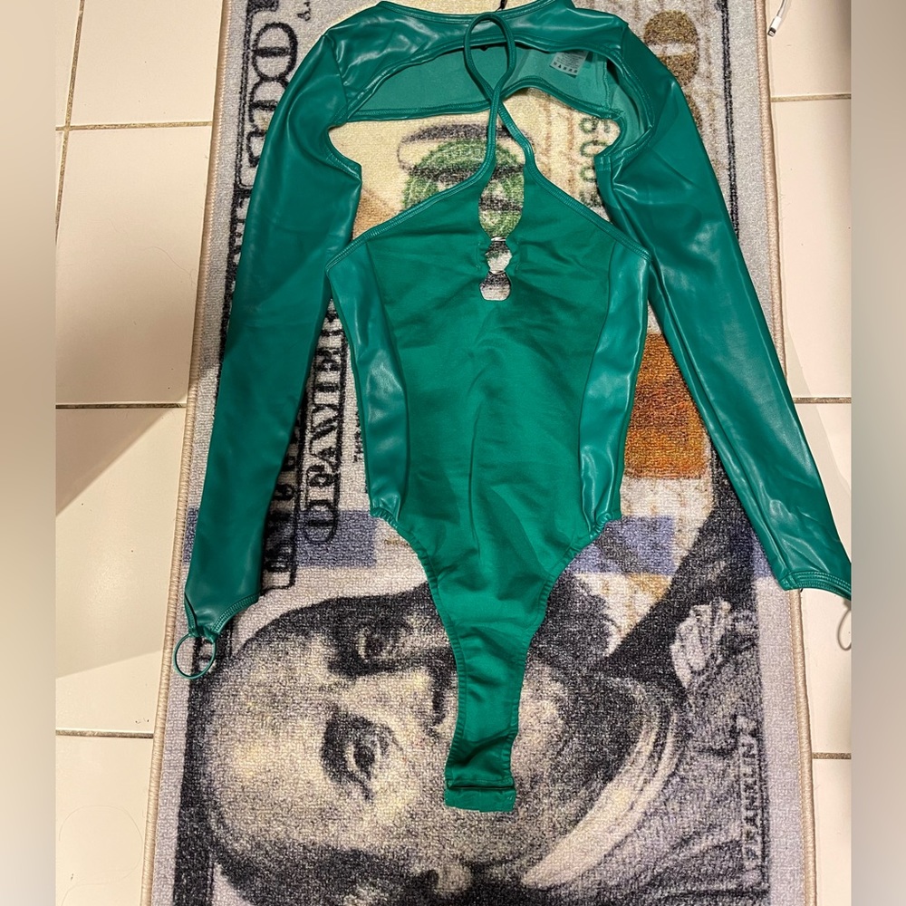 Green bodysuit
